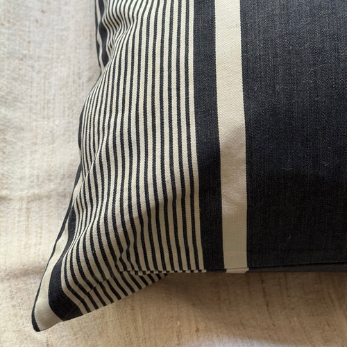 Custom 19th-century French Ticking Pillow (#28)