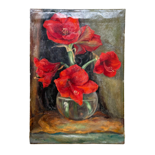 Mid 20th-century Dutch Floral Still Life Painting