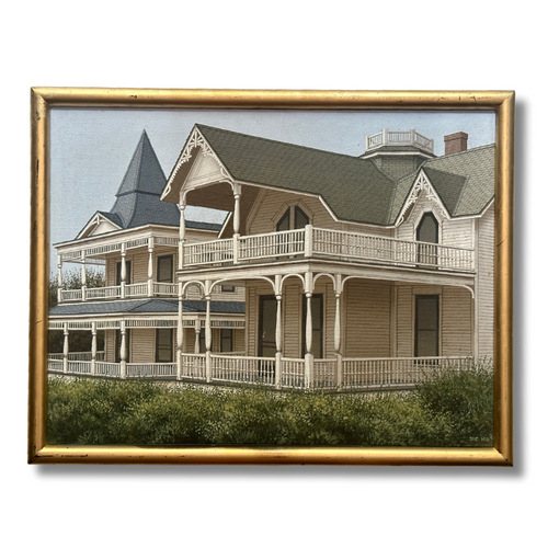 Contemporary Framed Victorian House Painting by Sue Wall