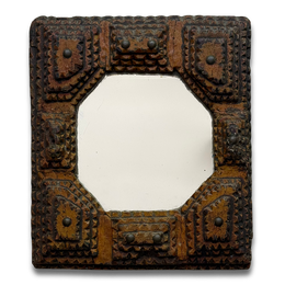 Early 20th-century Tramp Art Mirror