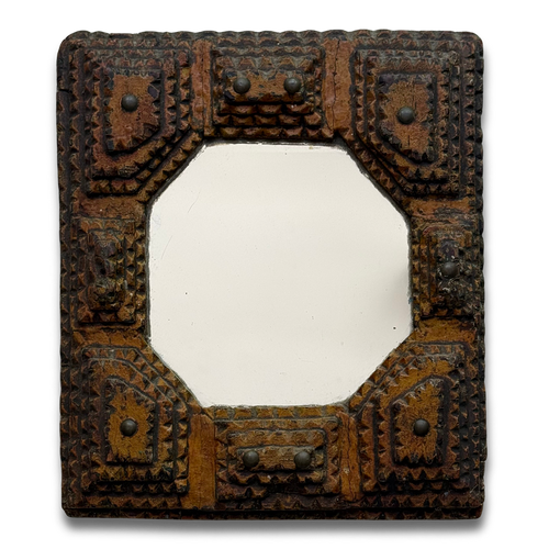 Early 20th-century Tramp Art Mirror