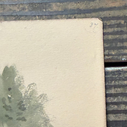 19th Century French Watercolor Painting by Alphonse Baril (#37)