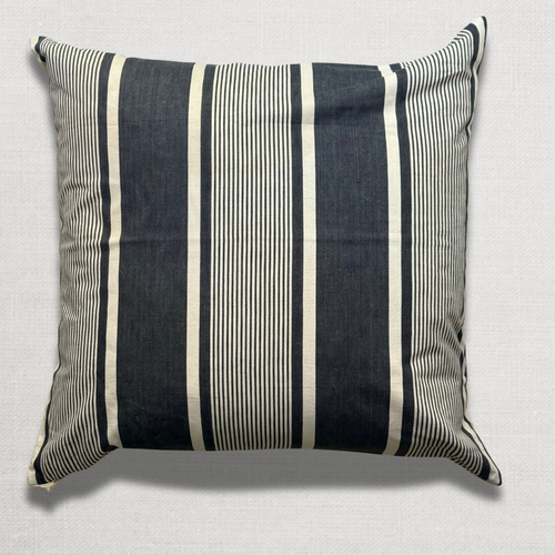 Custom 19th-century French Ticking Pillow (#28)