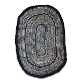 Olly Crocheted Vintage Wool Suit Rug #1