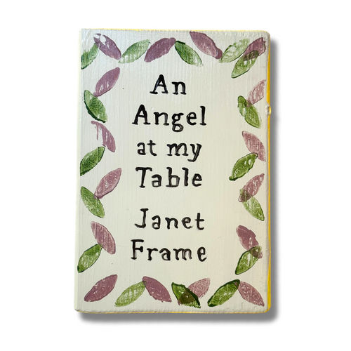 Leanne Shapton "An Angel at my Table" Painted Wooden Book