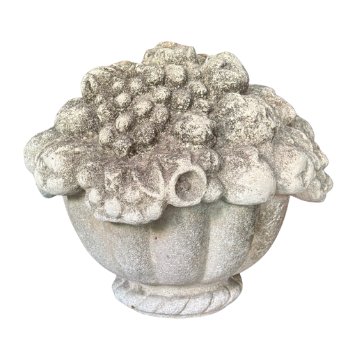 Antique Cast Cement Garden Urn