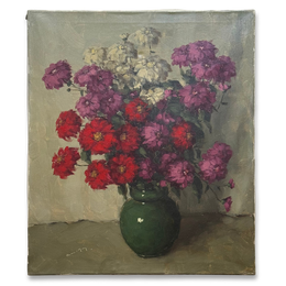 Mid 20th-century Dutch Floral Still Life Painting