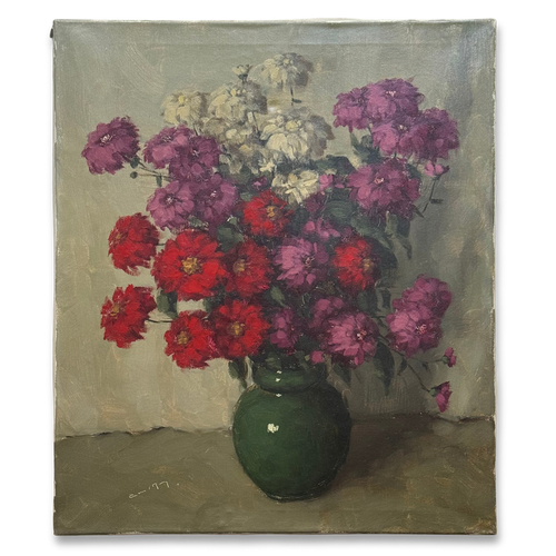 Mid 20th-century Dutch Floral Still Life Painting