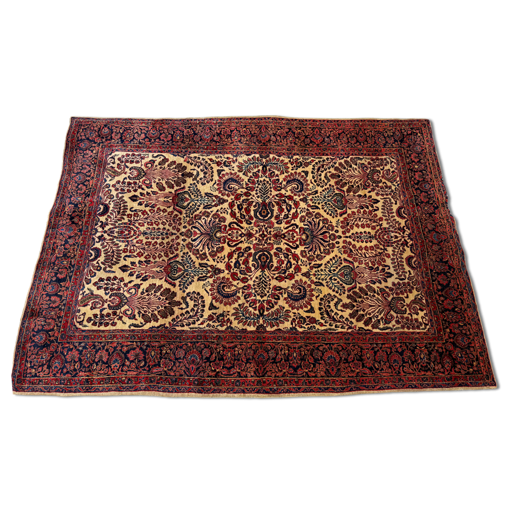 8’9” x 12’1” Vintage Persian Malayer Rug