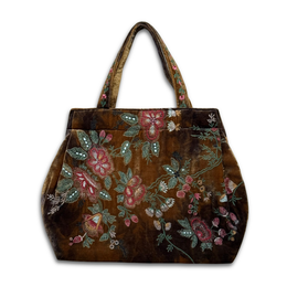 John Derian Custom Poppins Bag in Shaded Light Brown