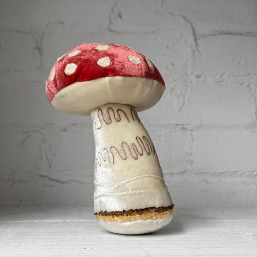 Silk Velvet Embroidered Mushroom 2