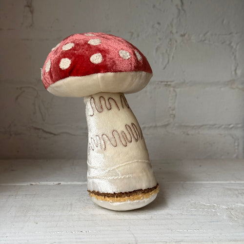 Silk Velvet Embroidered Mushroom 2