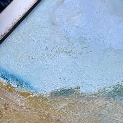 "Reclining Artist" Oil Painting on Linen by Samuel Oppenheimer (1901-1992)