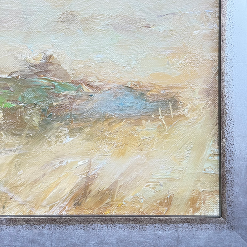 "Reclining Artist" Oil Painting on Linen by Samuel Oppenheimer (1901-1992)