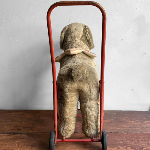 Vintage American Toy Dog on Wheels
