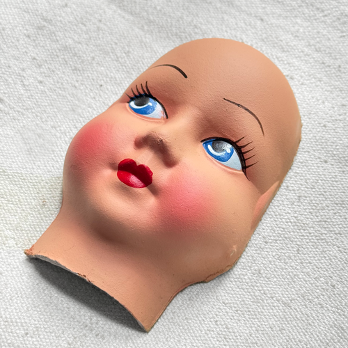 Early 20th-century German Doll Face Mask