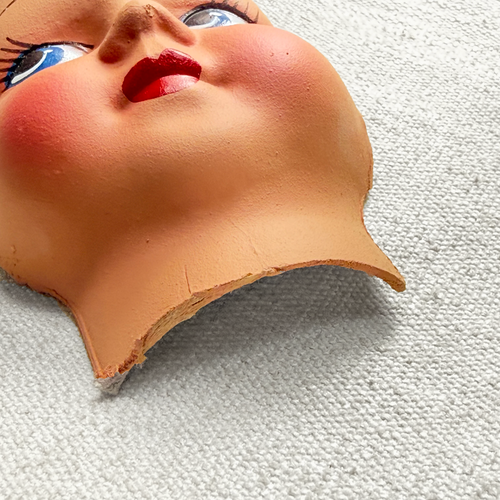 Early 20th-century German Doll Face Mask