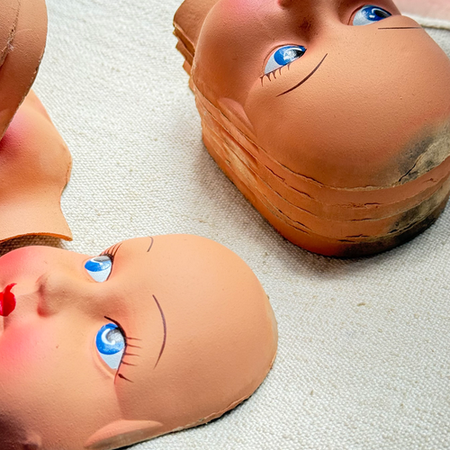 Early 20th-century German Doll Face Mask