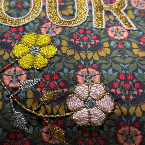 "Amour" Embroidered Cushion (CS-809)