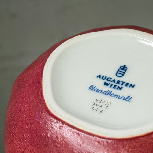 Augarten Hand-Painted Porcelain Pomegranate Box