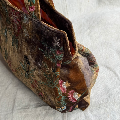 John Derian Custom Poppins Bag in Shaded Light Brown
