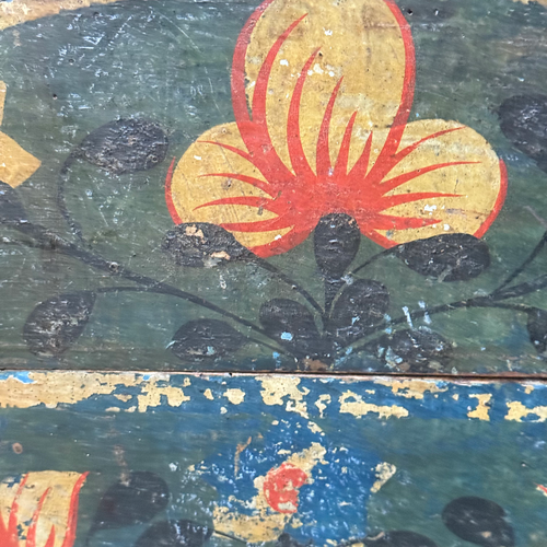 18th-century French Painted Trunk