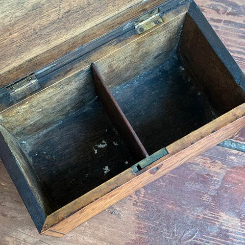 Early 19th-century Satinwood Inlaid Banded Tea Caddy Box