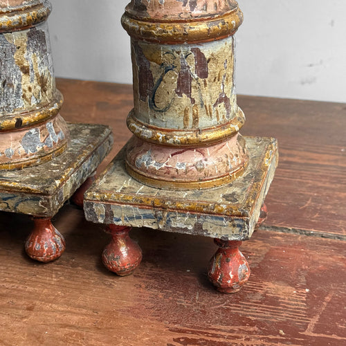 19th-century Austrian Candlestick Pair