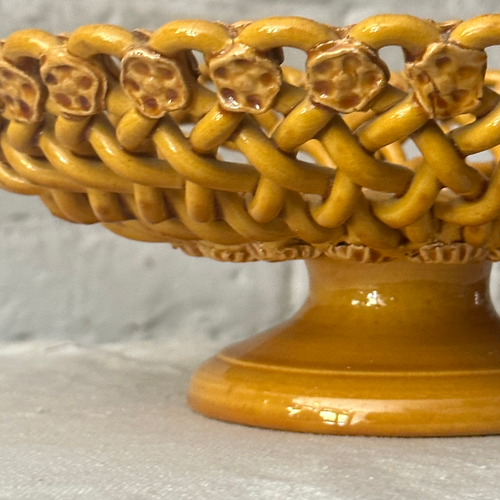 Early 20th Century French Pichon Ceramic Fruit Bowl