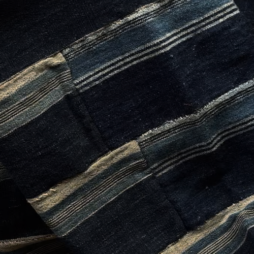 Antique 20th-century 75" x 105" West African Indigo Panel
