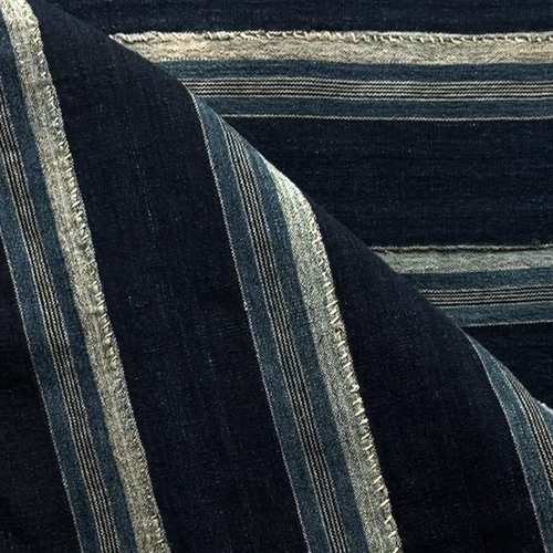 Antique 20th-century 75" x 105" West African Indigo Panel