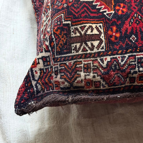 Antique Turkmen Rug Pillow