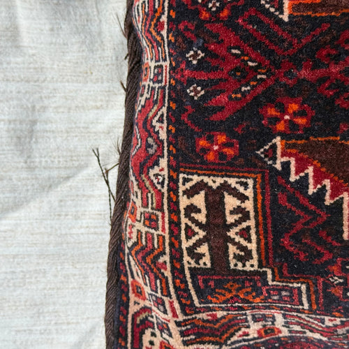 Antique Turkmen Rug Pillow