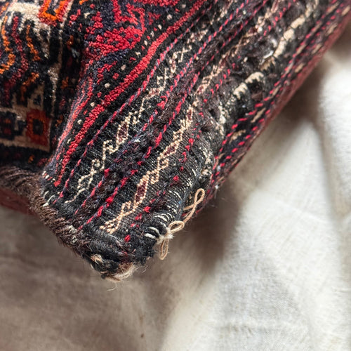 Antique Turkmen Rug Pillow