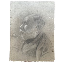 Evert Rabbers Early 20th-century Portrait Drawing (ER2401)
