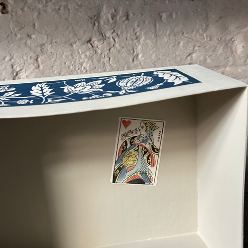 Antoinette Poisson Medium and Large Wedding Boxes in "Indienne Indigo" No. 30C