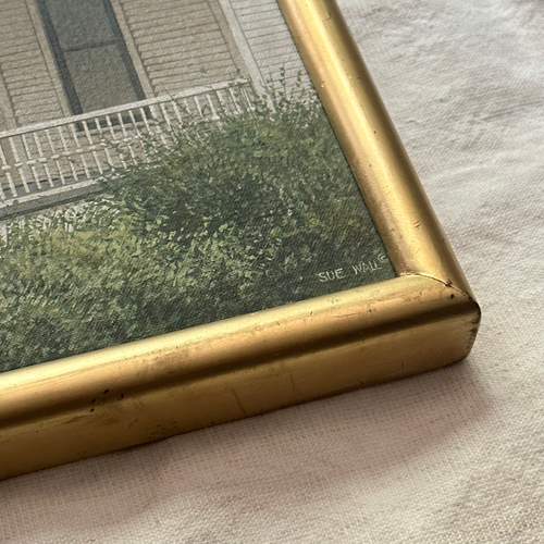 Contemporary Framed Victorian House Painting by Sue Wall