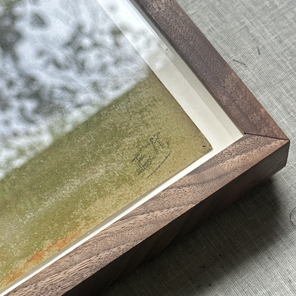 Evert Rabbers Framed Early 20th-century Landscape Pastel Drawing #15
