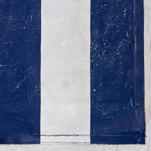 8'11" x 11'11" Black Point Mercantile Painted Canvas Mat #31