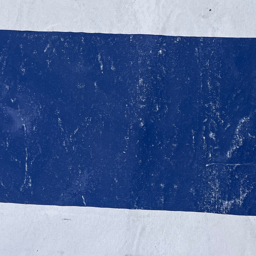 8'11" x 11'11" Black Point Mercantile Painted Canvas Mat #31