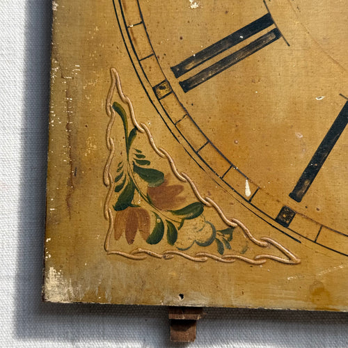 19th-century Wooden Clock Face (#1)