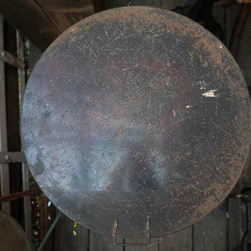 19th-century American Flour Tin Container