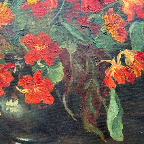 Mid 20th-century Dutch Floral Still Life Painting