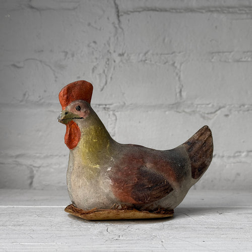 Vintage German Papier-Mâché Rooster Candy Container (#1)