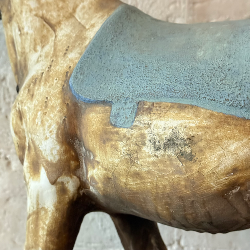 19th-century French Toy Horse on Wheels