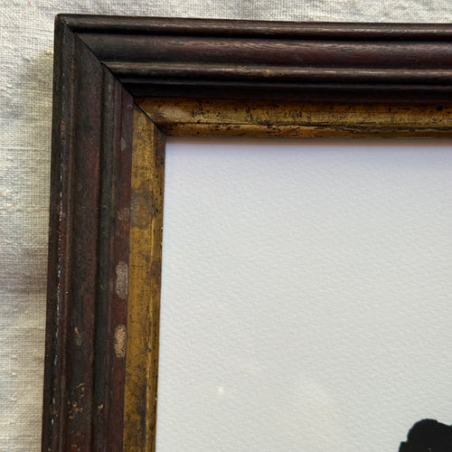 Hugo Guinness "Flower Arrangement" Linocut in a Vintage Frame