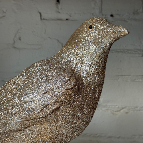 Ino Schaller Glitter Crow in Gold