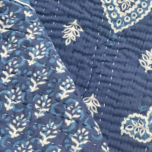 Vintage Sari Treble Bedcover (#601)