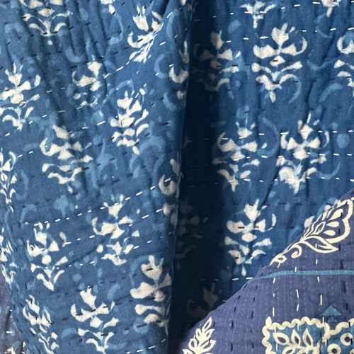 Vintage Sari Treble Bedcover (#601)