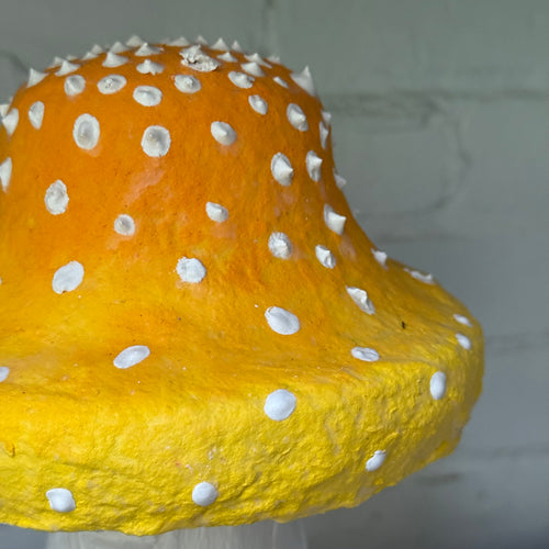 Handmade Wooden Mushroom Creation (#1) by Crystal Stone